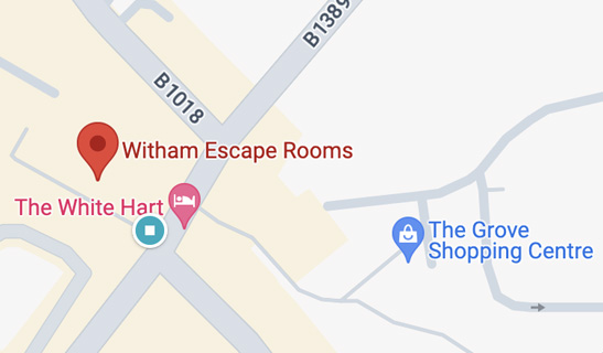 Witham Escape Rooms Map